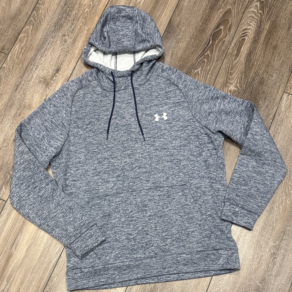 NWOT- Under Armour Men's Heathered Blue/Gray Hoodie